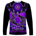 personalised-australia-pisces-platypus-zodiac-long-sleeve-shirt-auz-astrology-aboriginal-purple