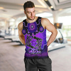 personalised-australia-pisces-platypus-zodiac-men-tank-top-auz-astrology-aboriginal-purple