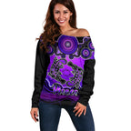 personalised-australia-pisces-platypus-zodiac-off-shoulder-sweater-auz-astrology-aboriginal-purple