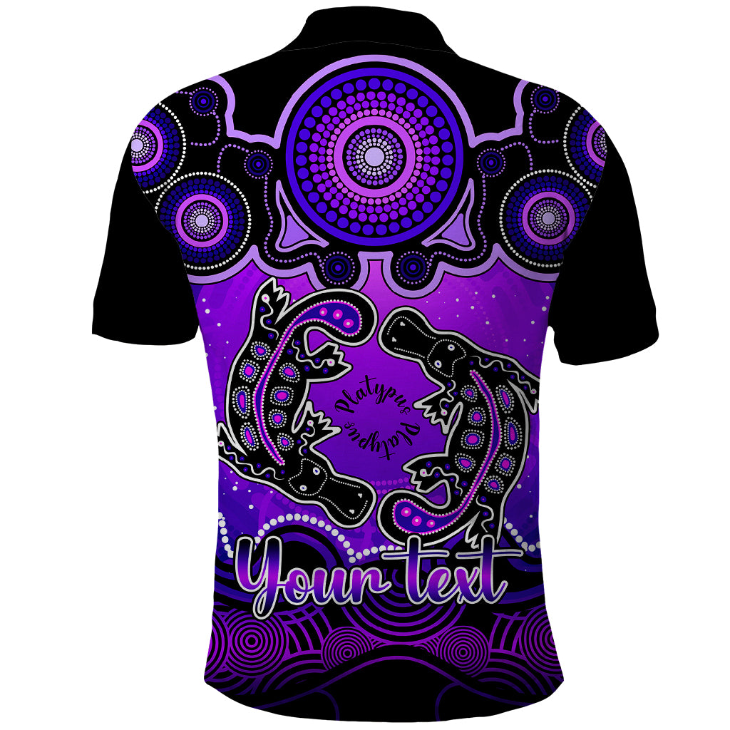 personalised-australia-pisces-platypus-zodiac-polo-shirt-auz-astrology-aboriginal-purple
