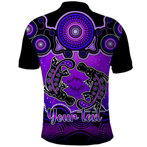 personalised-australia-pisces-platypus-zodiac-polo-shirt-auz-astrology-aboriginal-purple