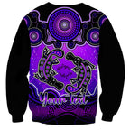personalised-australia-pisces-platypus-zodiac-sweatshirt-auz-astrology-aboriginal-purple