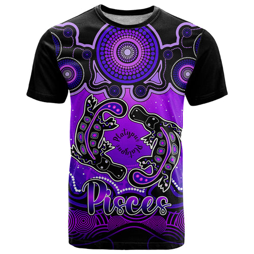 personalised-australia-pisces-platypus-zodiac-t-shirt-auz-astrology-aboriginal-purple