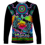 personalised-australia-pisces-platypus-zodiac-long-sleeve-shirt-auz-astrology-aboriginal-rainbow