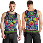 personalised-australia-pisces-platypus-zodiac-men-tank-top-auz-astrology-aboriginal-rainbow