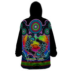 personalised-australia-pisces-platypus-zodiac-wearable-blanket-hoodie-auz-astrology-aboriginal-rainbow