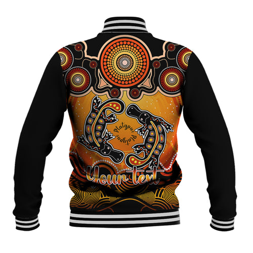 personalised-australia-pisces-platypus-zodiac-baseball-jacket-auz-astrology-aboriginal-red