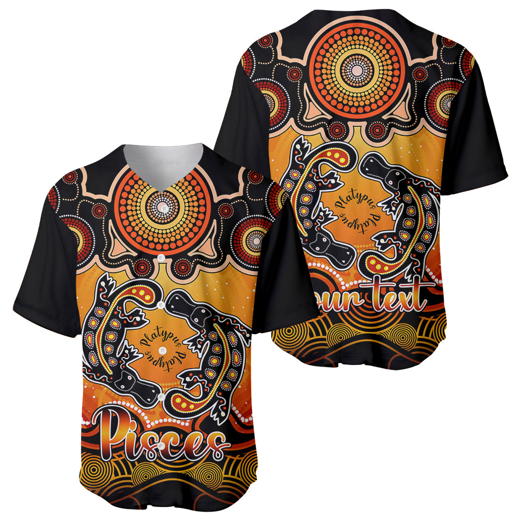 personalised-australia-pisces-platypus-zodiac-baseball-jersey-auz-astrology-aboriginal-red