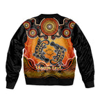 personalised-australia-pisces-platypus-zodiac-bomber-jacket-auz-astrology-aboriginal-red
