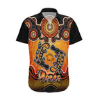 personalised-australia-pisces-platypus-zodiac-hawaiian-shirt-auz-astrology-aboriginal-red