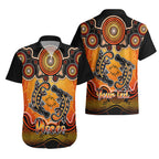 personalised-australia-pisces-platypus-zodiac-hawaiian-shirt-auz-astrology-aboriginal-red