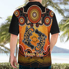 personalised-australia-pisces-platypus-zodiac-hawaiian-shirt-auz-astrology-aboriginal-red
