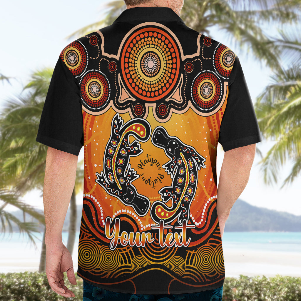 personalised-australia-pisces-platypus-zodiac-hawaiian-shirt-auz-astrology-aboriginal-red