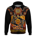 personalised-australia-pisces-platypus-zodiac-hoodie-auz-astrology-aboriginal-red