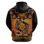personalised-australia-pisces-platypus-zodiac-hoodie-auz-astrology-aboriginal-red