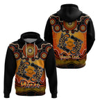 personalised-australia-pisces-platypus-zodiac-hoodie-auz-astrology-aboriginal-red