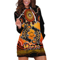 personalised-australia-pisces-platypus-zodiac-hoodie-dress-auz-astrology-aboriginal-red