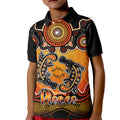 personalised-australia-pisces-platypus-zodiac-kid-polo-shirt-auz-astrology-aboriginal-red