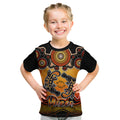 personalised-australia-pisces-platypus-zodiac-kid-t-shirt-auz-astrology-aboriginal-red