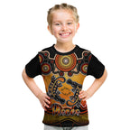 personalised-australia-pisces-platypus-zodiac-kid-t-shirt-auz-astrology-aboriginal-red