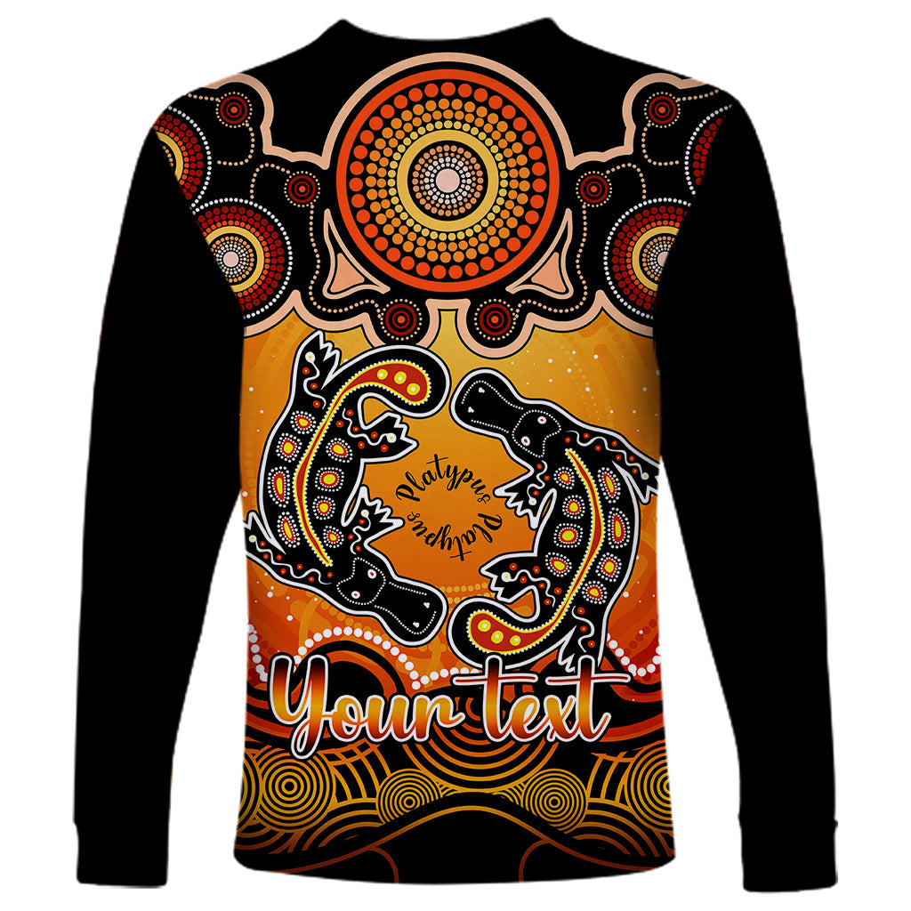 personalised-australia-pisces-platypus-zodiac-long-sleeve-shirt-auz-astrology-aboriginal-red