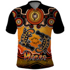personalised-australia-pisces-platypus-zodiac-polo-shirt-auz-astrology-aboriginal-red