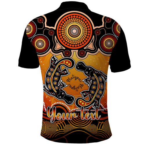 personalised-australia-pisces-platypus-zodiac-polo-shirt-auz-astrology-aboriginal-red