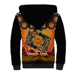 personalised-australia-pisces-platypus-zodiac-sherpa-hoodie-auz-astrology-aboriginal-red