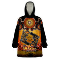 personalised-australia-pisces-platypus-zodiac-wearable-blanket-hoodie-auz-astrology-aboriginal-red