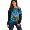 personalised-australia-taurus-wombat-zodiac-off-shoulder-sweater-auz-astrology-aboriginal-aqua