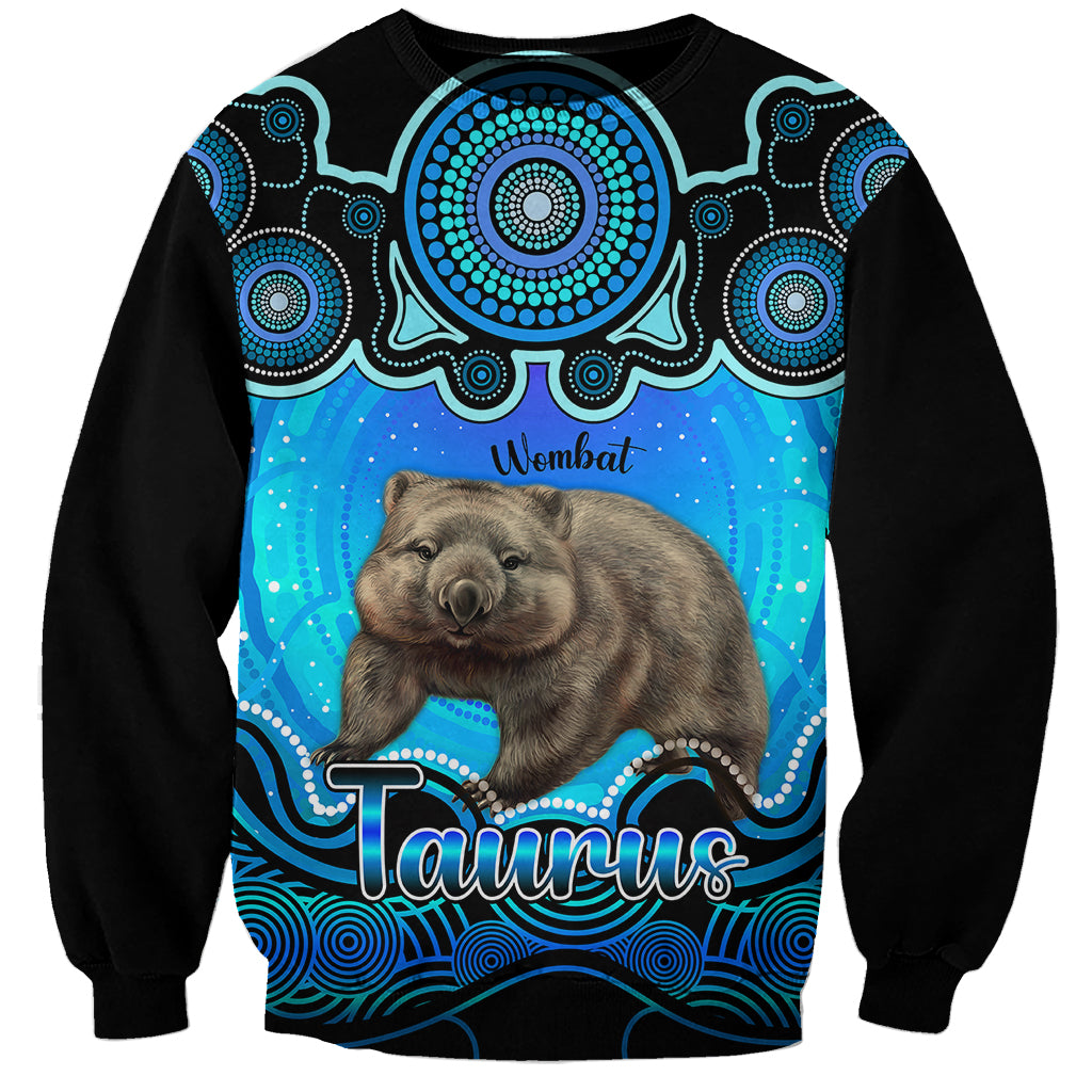 personalised-australia-taurus-wombat-zodiac-sweatshirt-auz-astrology-aboriginal-aqua
