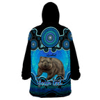 personalised-australia-taurus-wombat-zodiac-wearable-blanket-hoodie-auz-astrology-aboriginal-aqua