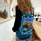 Personalised Australia Taurus Wombat Zodiac Women Casual Shirt Auz Astrology Aboriginal - Aqua LT9