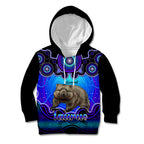 personalised-australia-taurus-wombat-zodiac-kid-hoodie-auz-astrology-aboriginal-blue