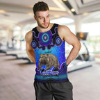 personalised-australia-taurus-wombat-zodiac-men-tank-top-auz-astrology-aboriginal-blue