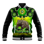 personalised-australia-taurus-wombat-zodiac-baseball-jacket-auz-astrology-aboriginal-green