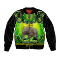 personalised-australia-taurus-wombat-zodiac-bomber-jacket-auz-astrology-aboriginal-green