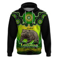 personalised-australia-taurus-wombat-zodiac-hoodie-auz-astrology-aboriginal-green