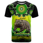 personalised-australia-taurus-wombat-zodiac-t-shirt-auz-astrology-aboriginal-green