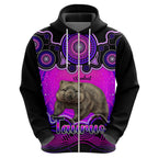 personalised-australia-taurus-wombat-zodiac-hoodie-auz-astrology-aboriginal-magenta
