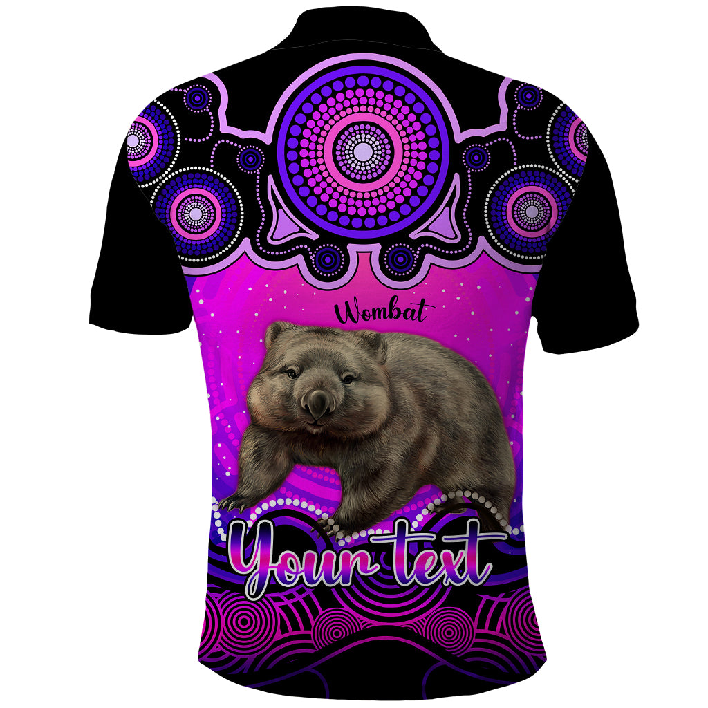 personalised-australia-taurus-wombat-zodiac-polo-shirt-auz-astrology-aboriginal-magenta