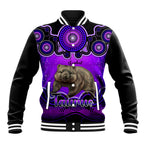 personalised-australia-taurus-wombat-zodiac-baseball-jacket-auz-astrology-aboriginal-purple