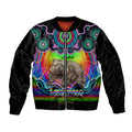 personalised-australia-taurus-wombat-zodiac-bomber-jacket-auz-astrology-aboriginal-rainbow