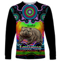 personalised-australia-taurus-wombat-zodiac-long-sleeve-shirt-auz-astrology-aboriginal-rainbow