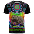 personalised-australia-taurus-wombat-zodiac-t-shirt-auz-astrology-aboriginal-rainbow