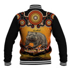 personalised-australia-taurus-wombat-zodiac-baseball-jacket-auz-astrology-aboriginal-red