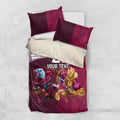 Custom Sea Eagles And Broncos Rugby Bedding Set Sporty Style