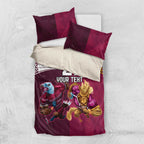 Custom Sea Eagles And Broncos Rugby Bedding Set Sporty Style