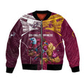 Custom Sea Eagles And Broncos Rugby Bomber Jacket Sporty Style