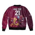 Custom Sea Eagles And Broncos Rugby Bomber Jacket Sporty Style